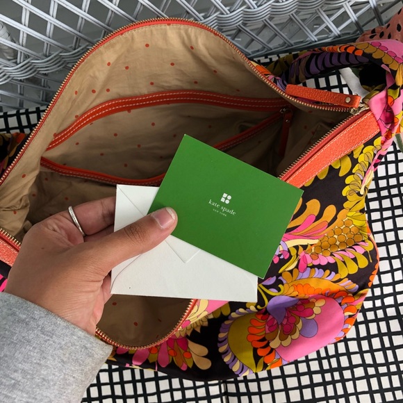 KATE SPADE FLORAL TIE PURSE - Picture 5 of 5